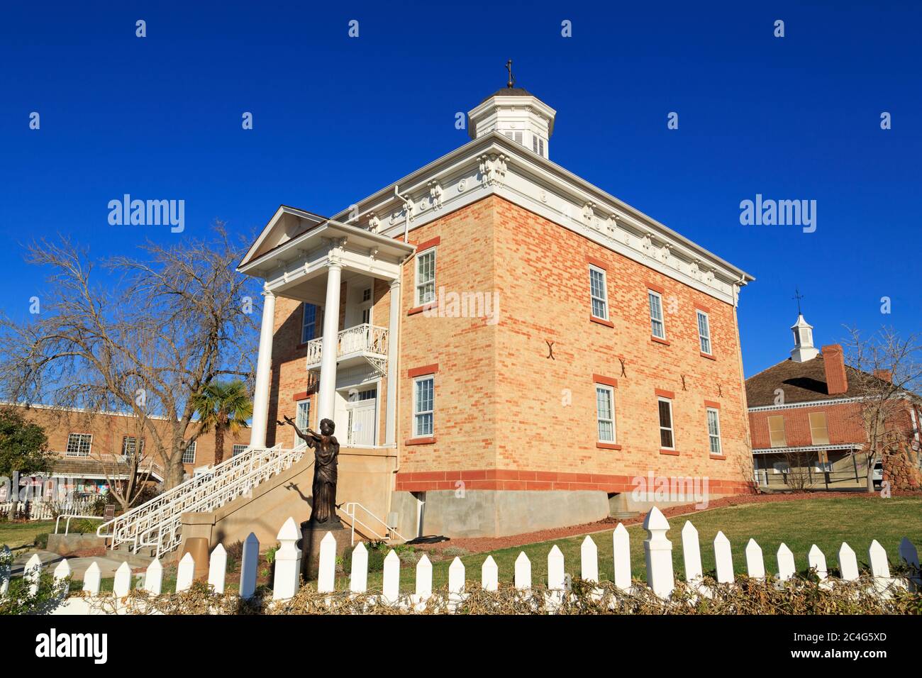 Historic Pioneer Courthouse, St. George, Utah, USA Stock Photo