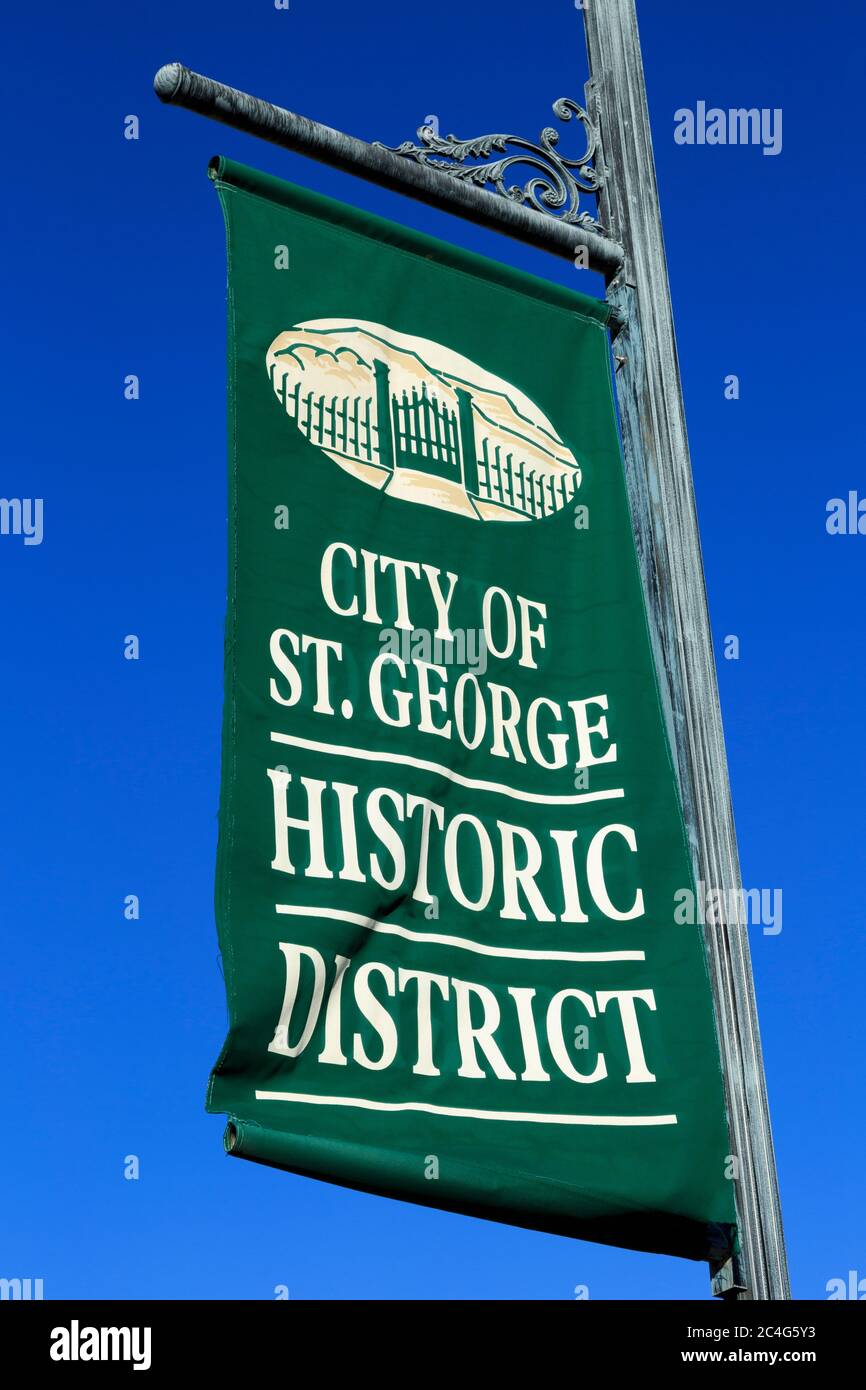 Historic District, St. Utah, USA Stock Photo Alamy