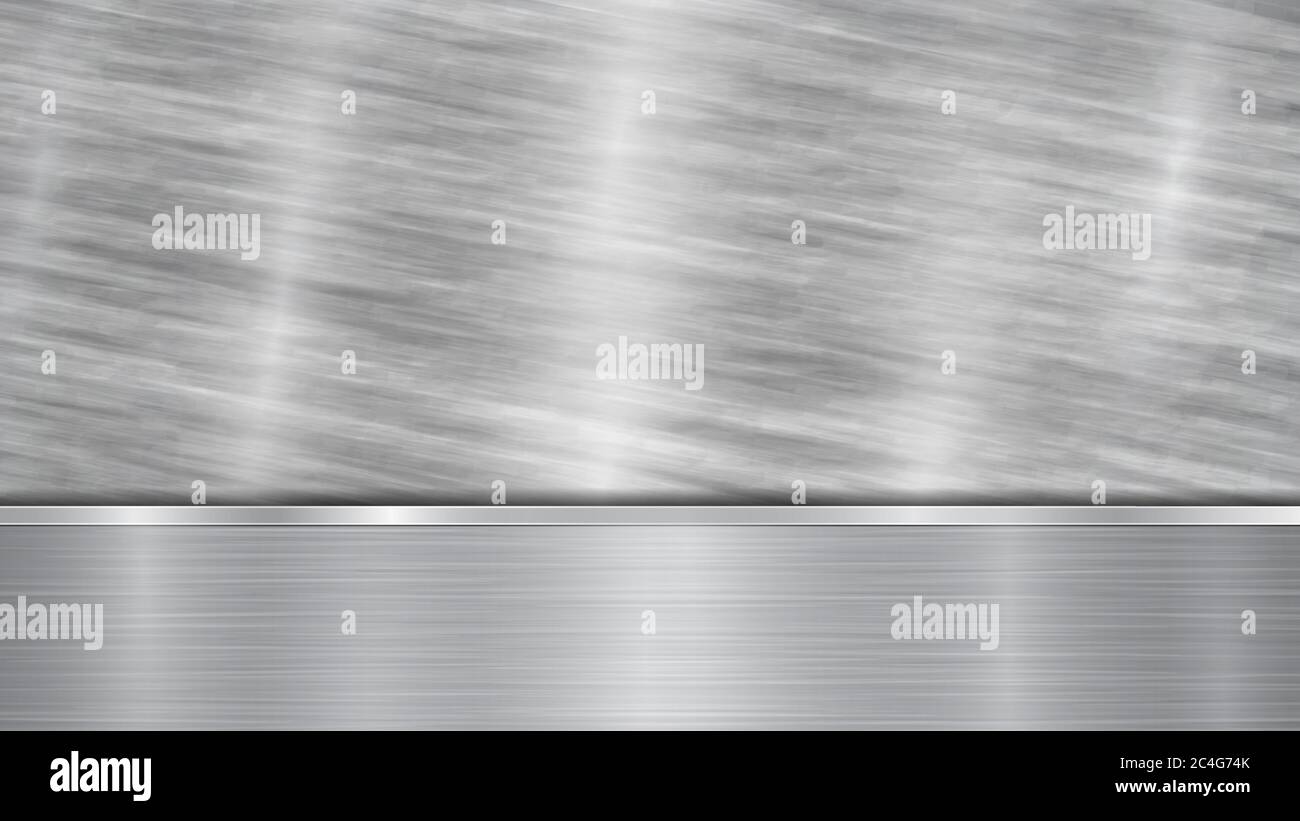 Background in silver and gray colors, consisting of a shiny metallic ...