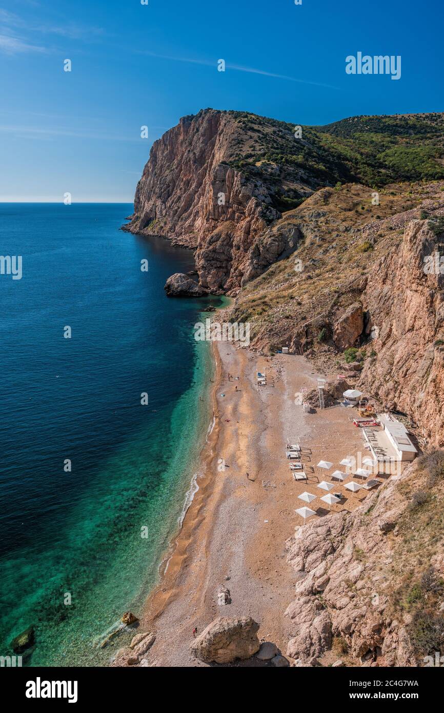 Beautiful Vasili Beach In Balaklava Sevastopol Russia View From The beautiful-vasili-beach-in-balaklava-sevastopol-russia-view-from-the