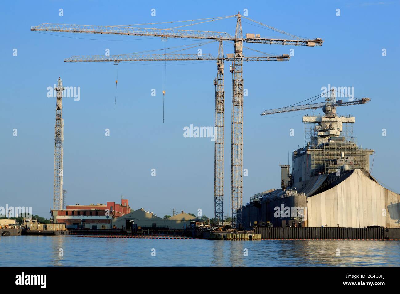 Naval Dockyards, Norfolk, Virginia, USA Stock Photo