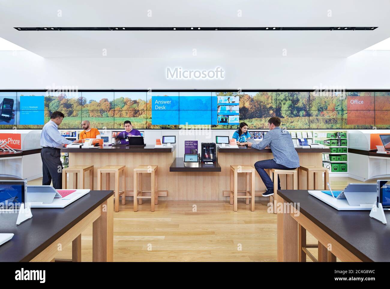 Microsoft retail store at the Westfield Garden State Plaza Mall in New