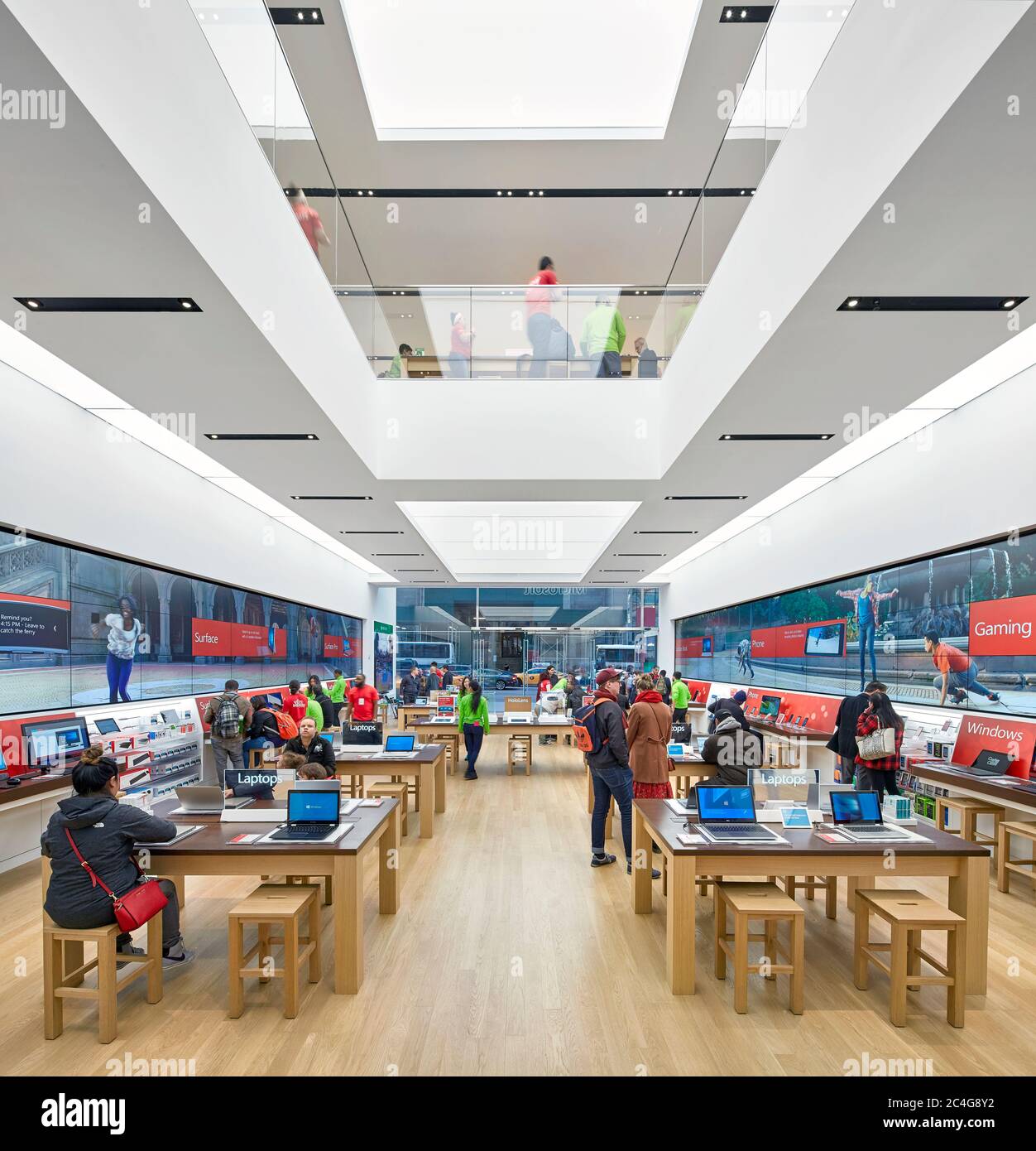 Microsoft retail store on 5th Avenue in NYC photographed by John Muggenborg ©. Stock Photo