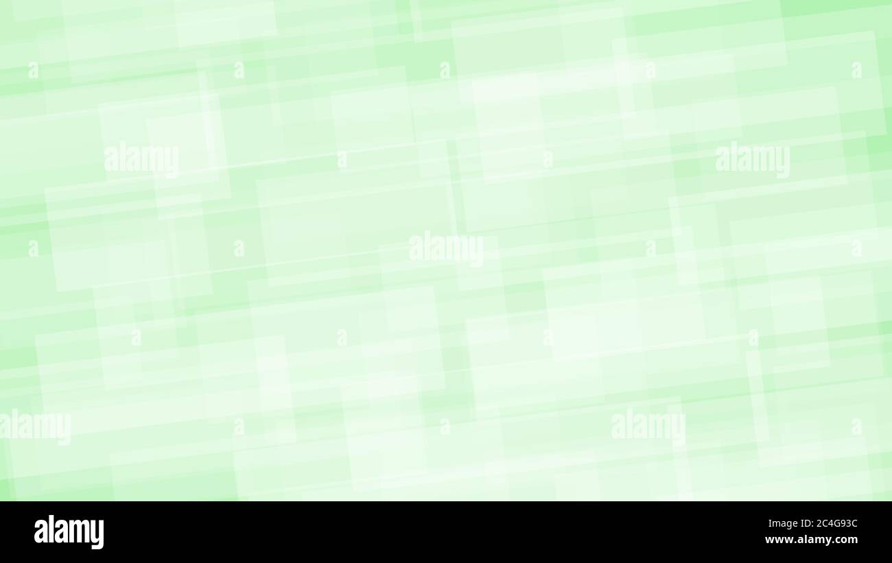 Abstract background of translucent rectangles in white and green colors ...