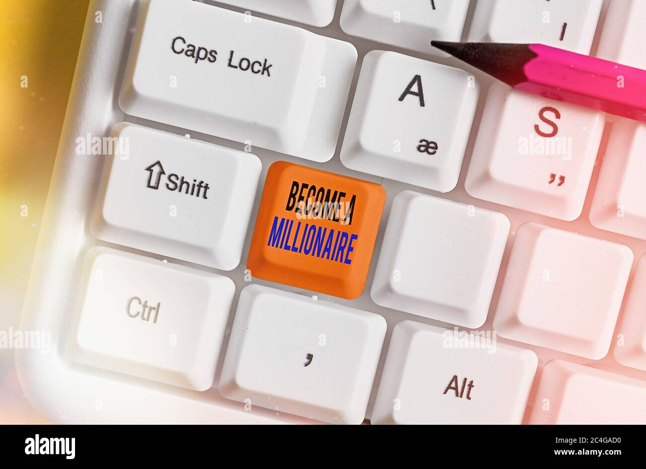 Conceptual hand writing showing Become A Millionaire. Concept meaning  Aspiring to be a business tycoon and successful leader Stock Photo - Alamy