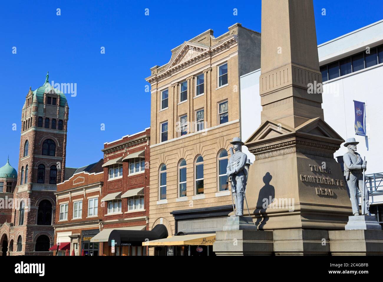 Confederate Monument, Portsmouth City, Norfolk Region, Virginia, USA Stock Photo