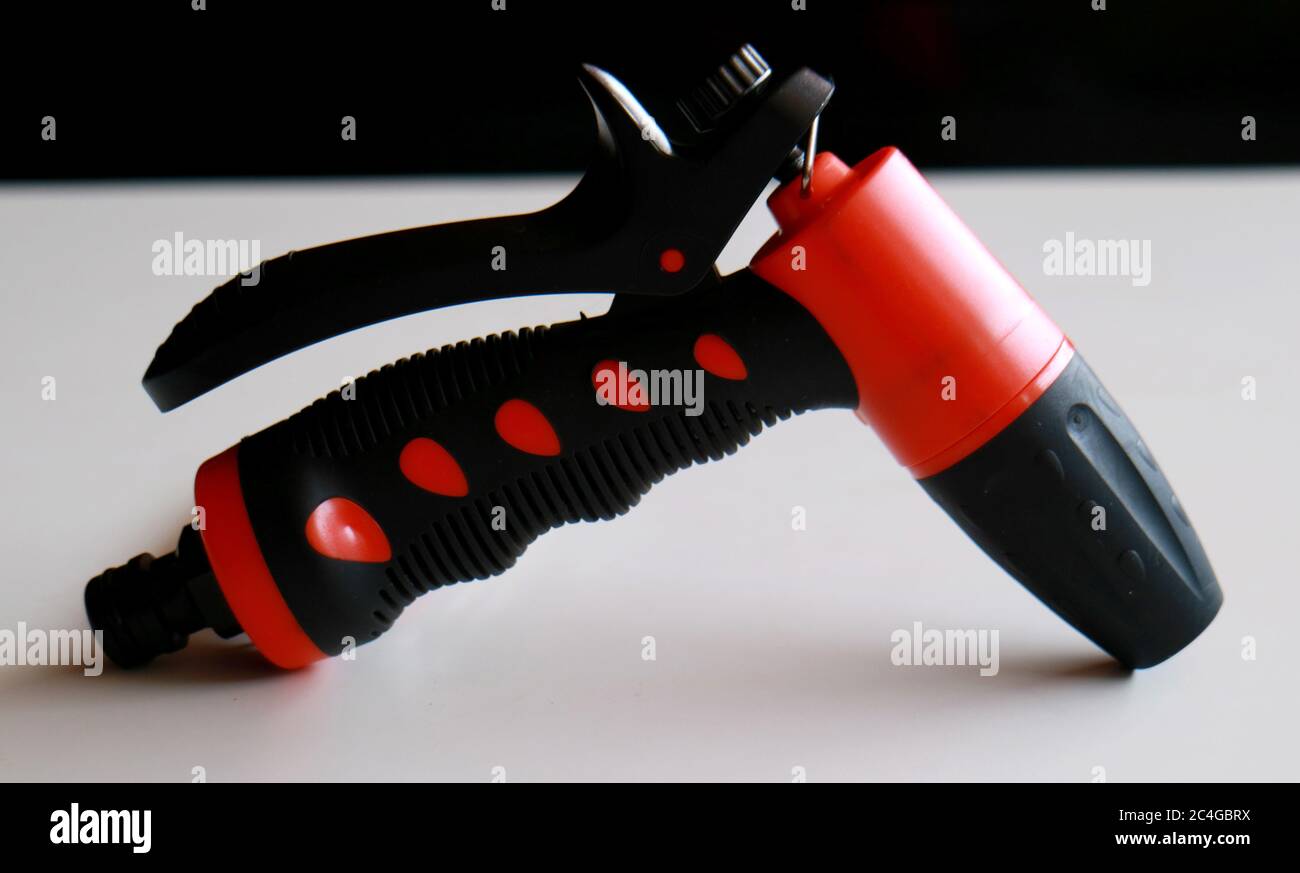 Water spray gun for car wash Stock Photo Alamy