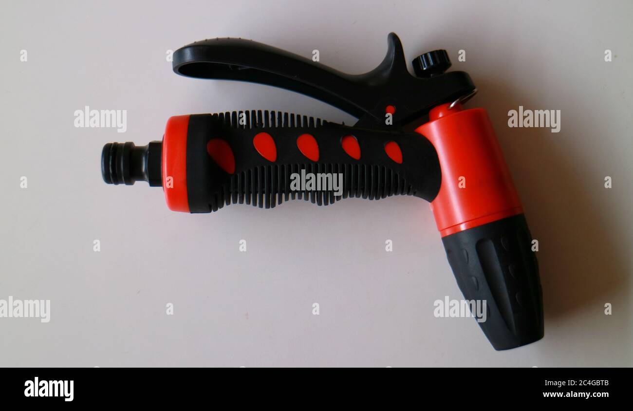 Water spray gun for car wash Stock Photo Alamy