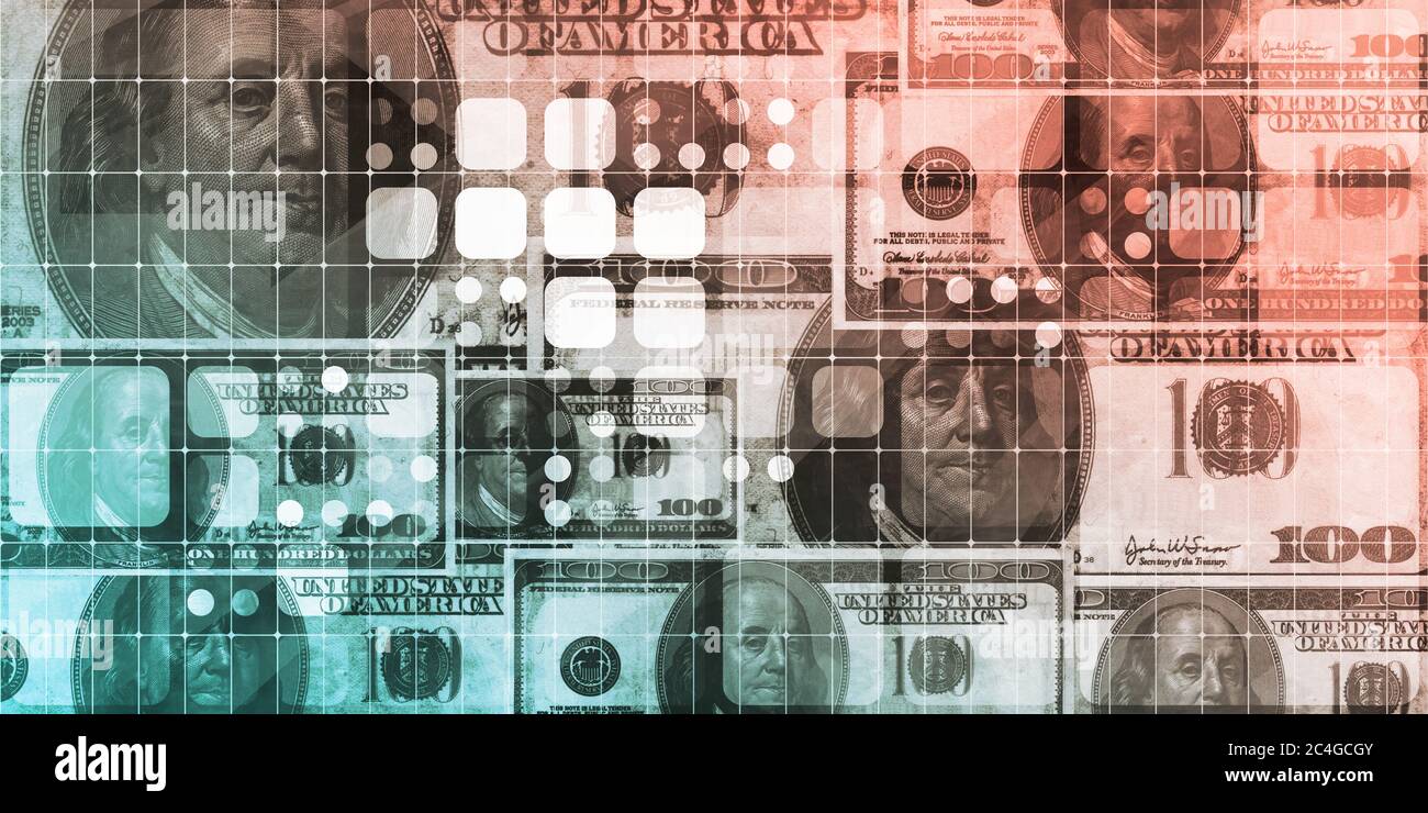 Background Image of US Currency as an Abstract Stock Photo