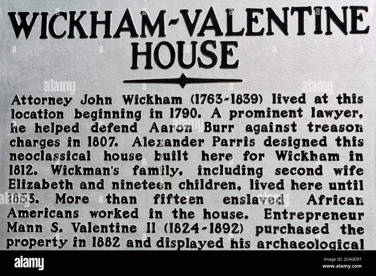 WickhamValentine House, Richmond, Virginia, USA Stock Photo Alamy