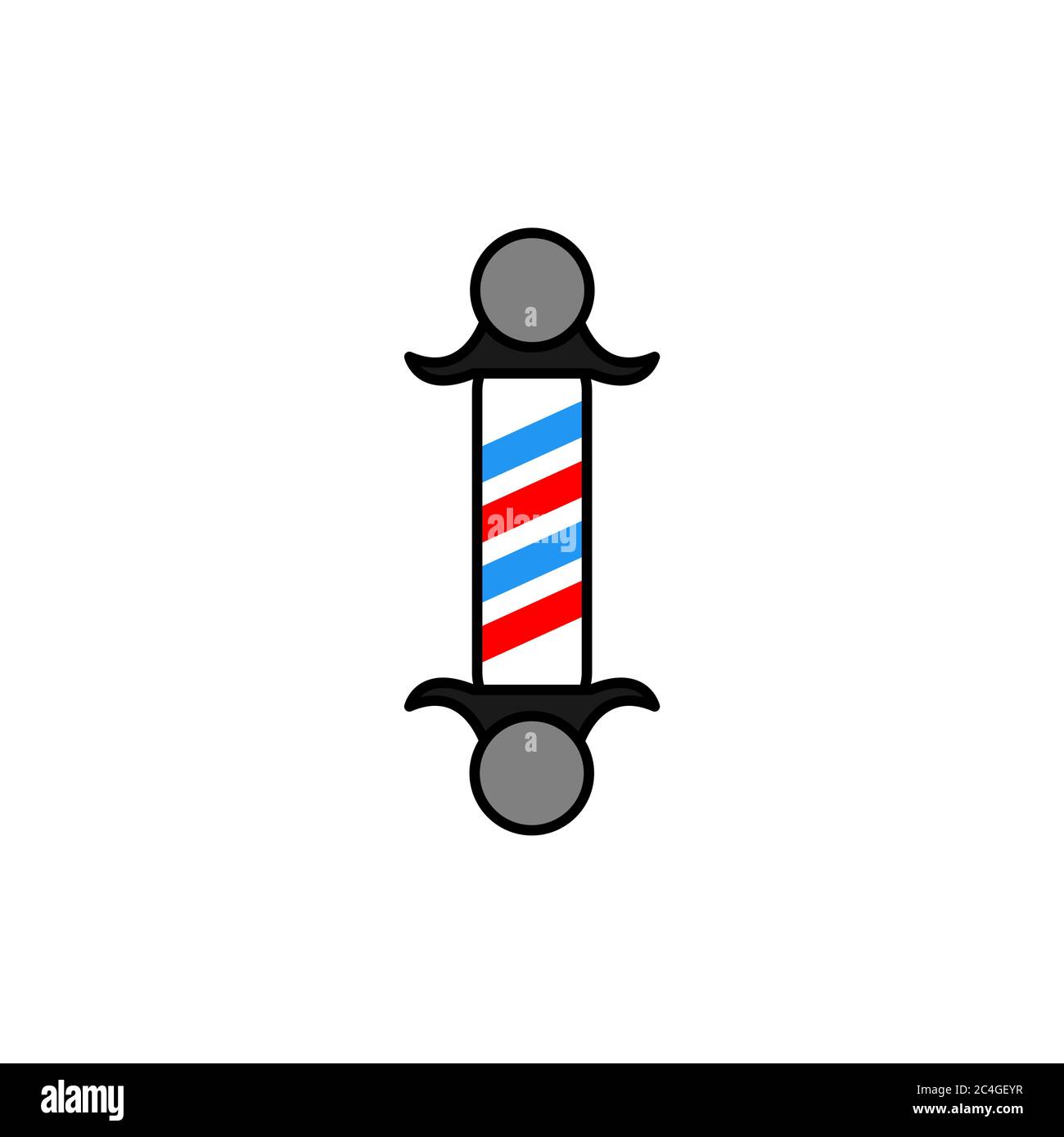barbershop vector design template illustration Stock Vector