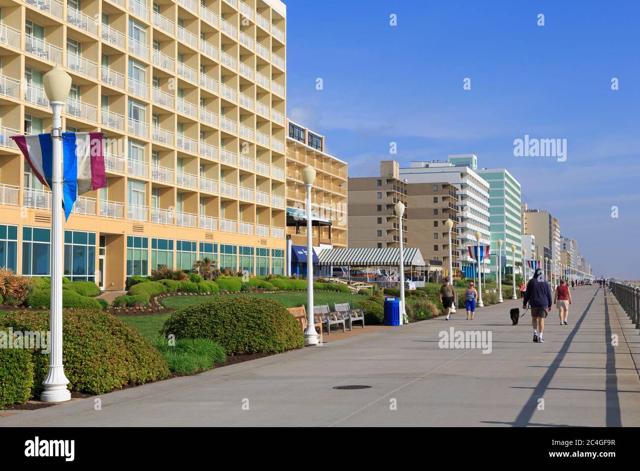Hotels on the Boardwalk, Virginia Beach, Virginia, USA Stock Photo Alamy