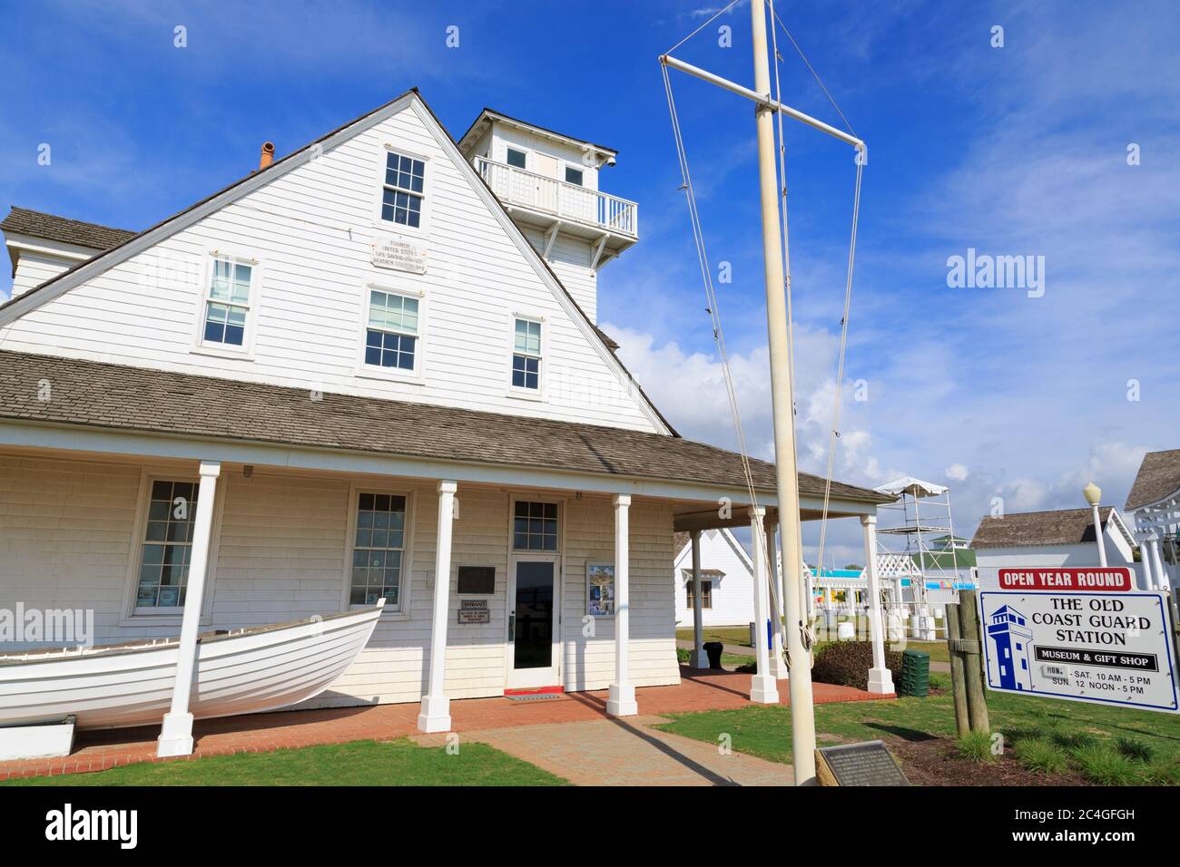 Old Coast Guard Station Museum, Virginia Beach, Virginia, USA Stock