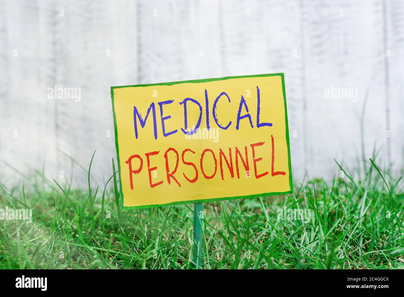 Handwriting text writing Medical Personnel. Conceptual photo trusted