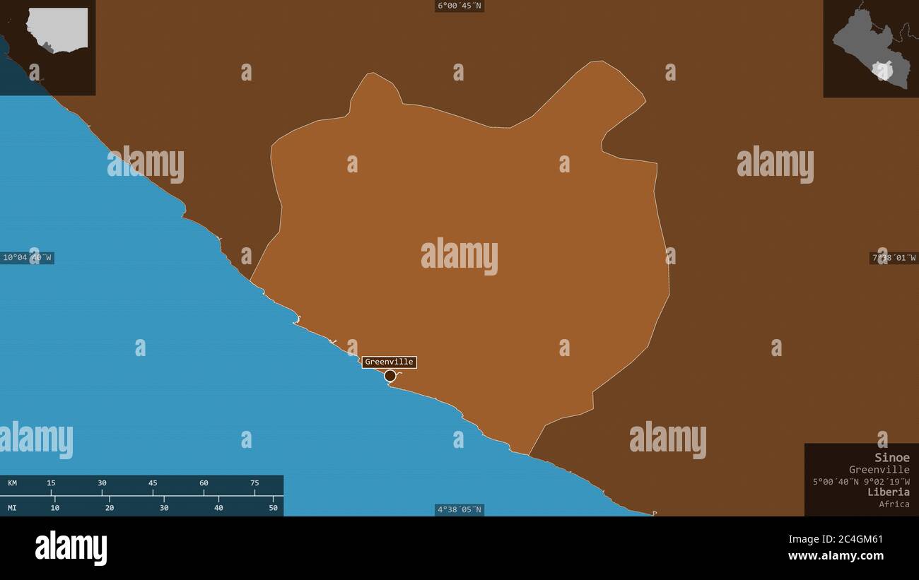 Liberia map zoom border pattern hi-res stock photography and images - Alamy