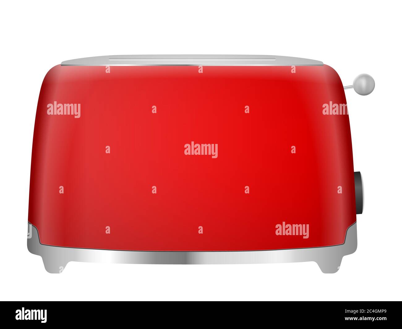 Toaster on a white background. Vector illustration Stock Photo Alamy