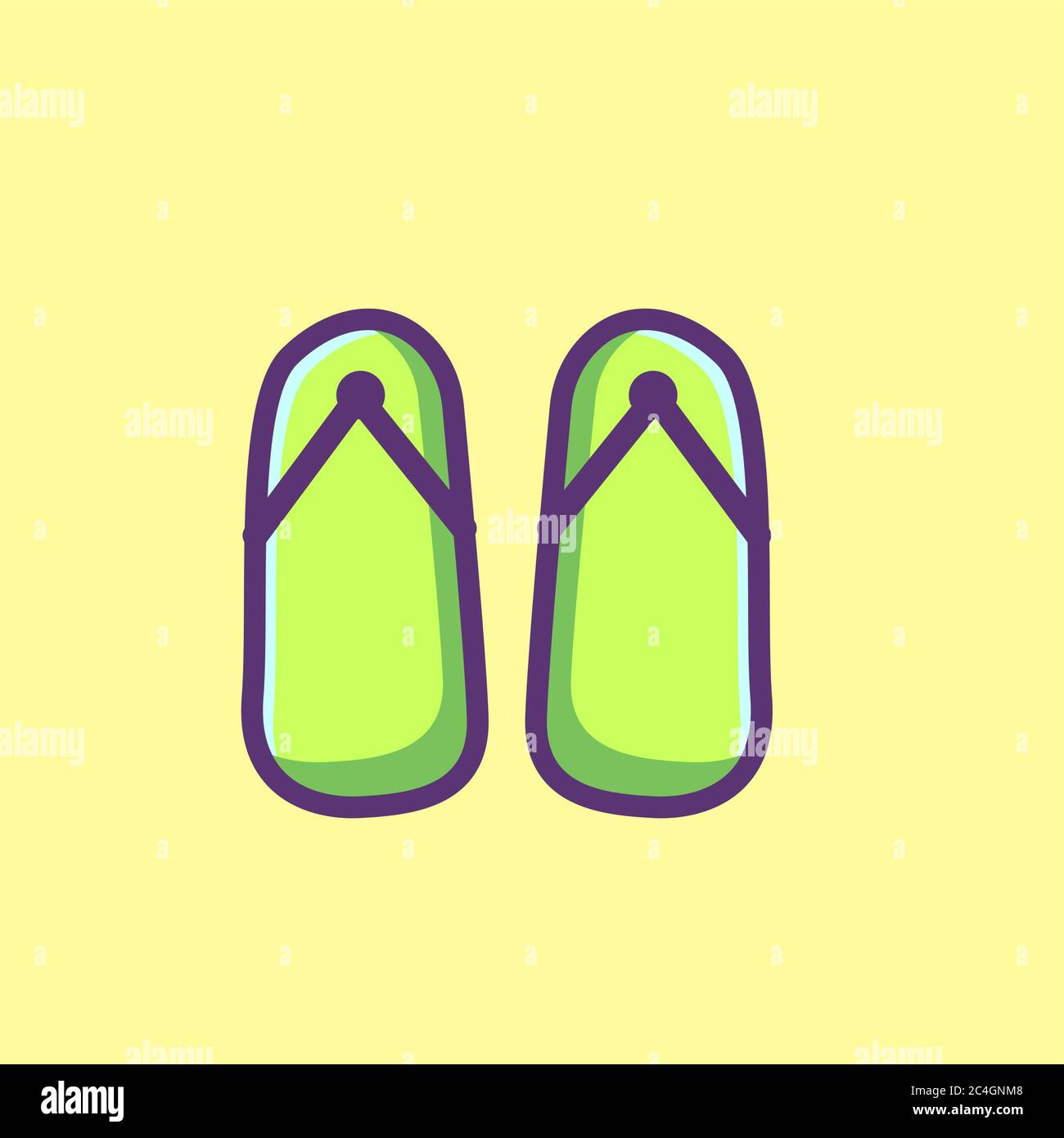 sandals vector icon. summer icon concept Stock Vector Image & Art - Alamy