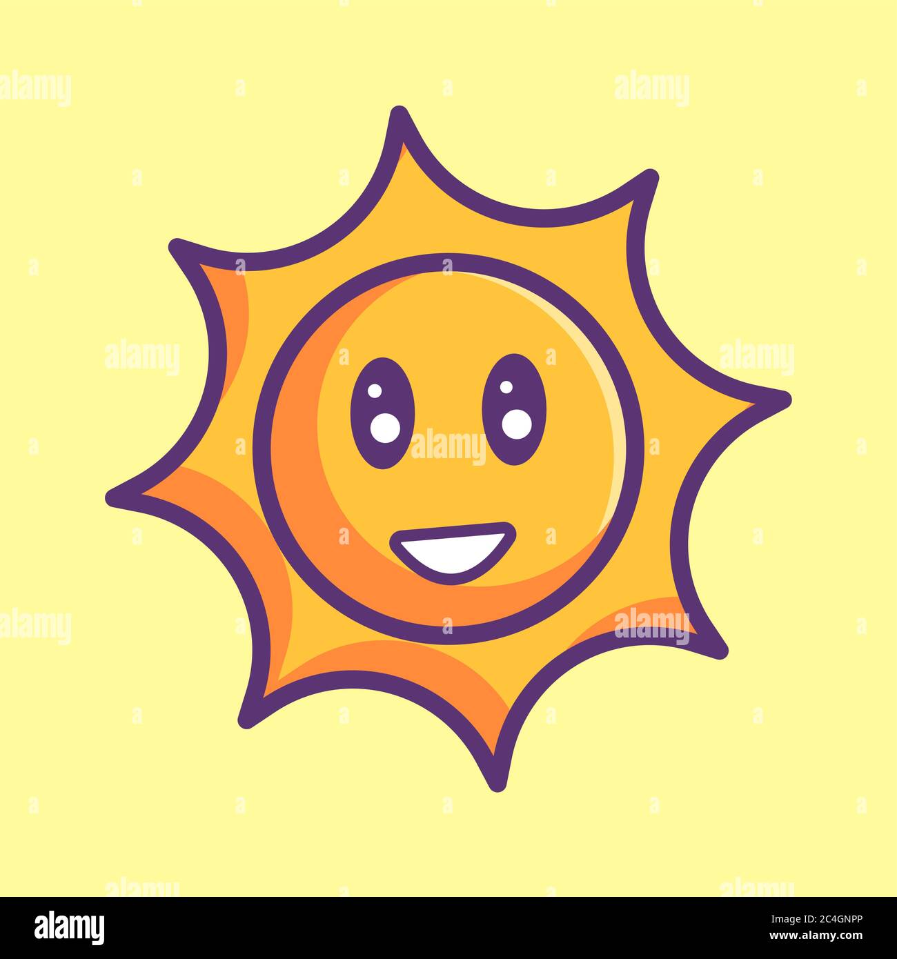 sun vector icon. summer icon concept Stock Vector