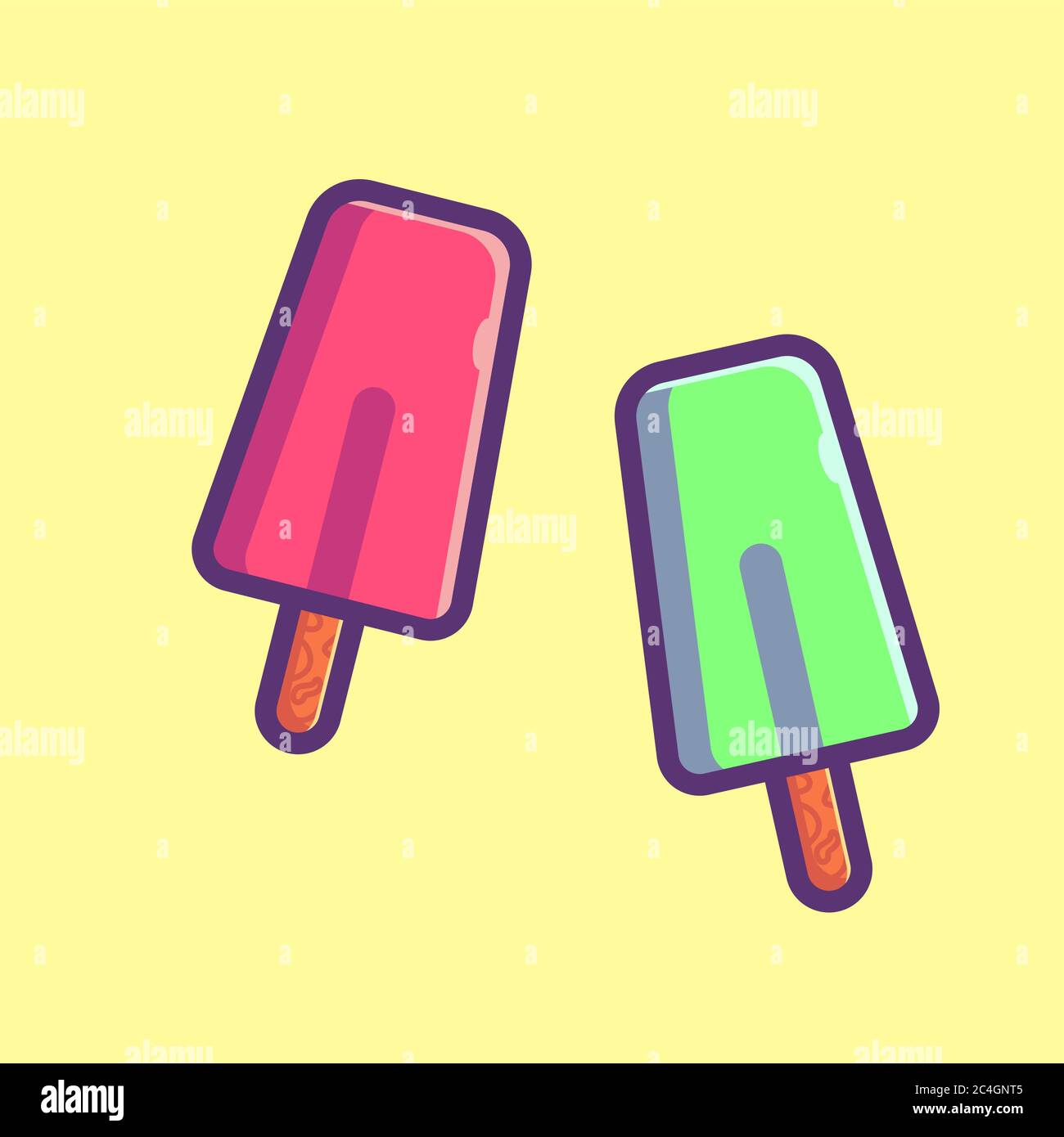 ice cream vector icon. summer icon concept Stock Vector