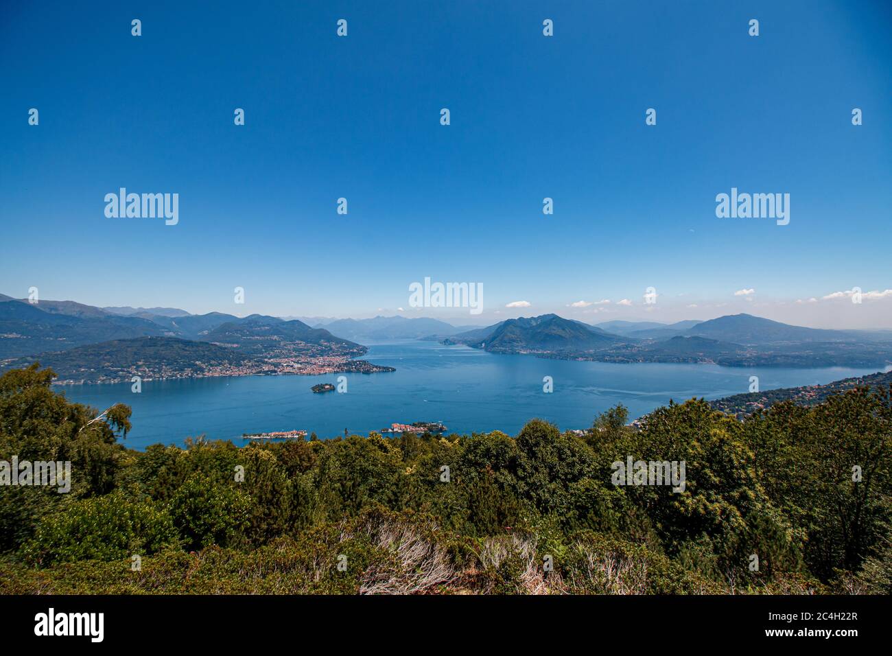 Panorama am Lago Maggiore Stock Photo