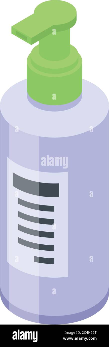 Soap dispenser icon, isometric style Stock Vector