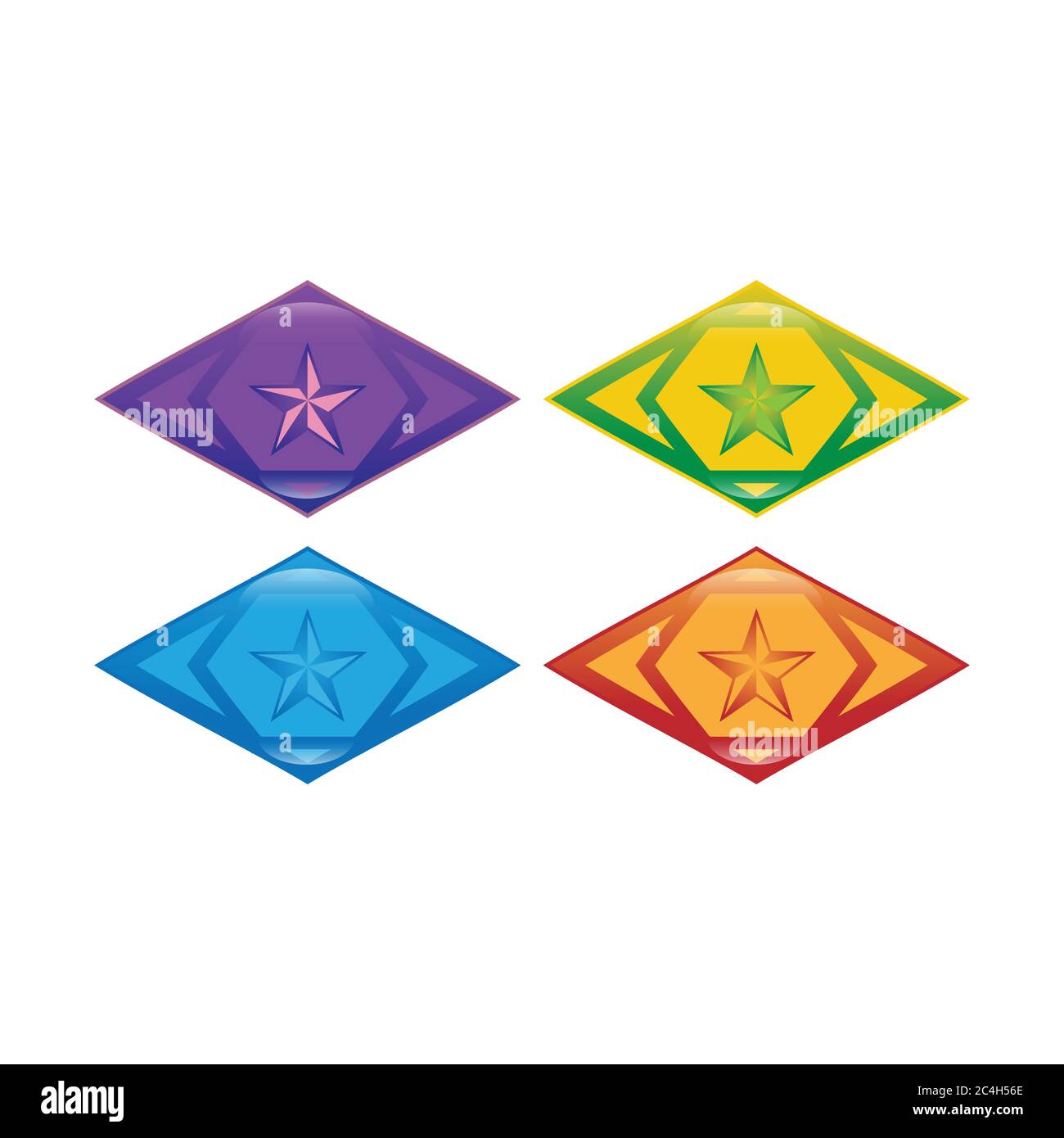 Abstract star logo icon design template elements Stock Vector Image ...