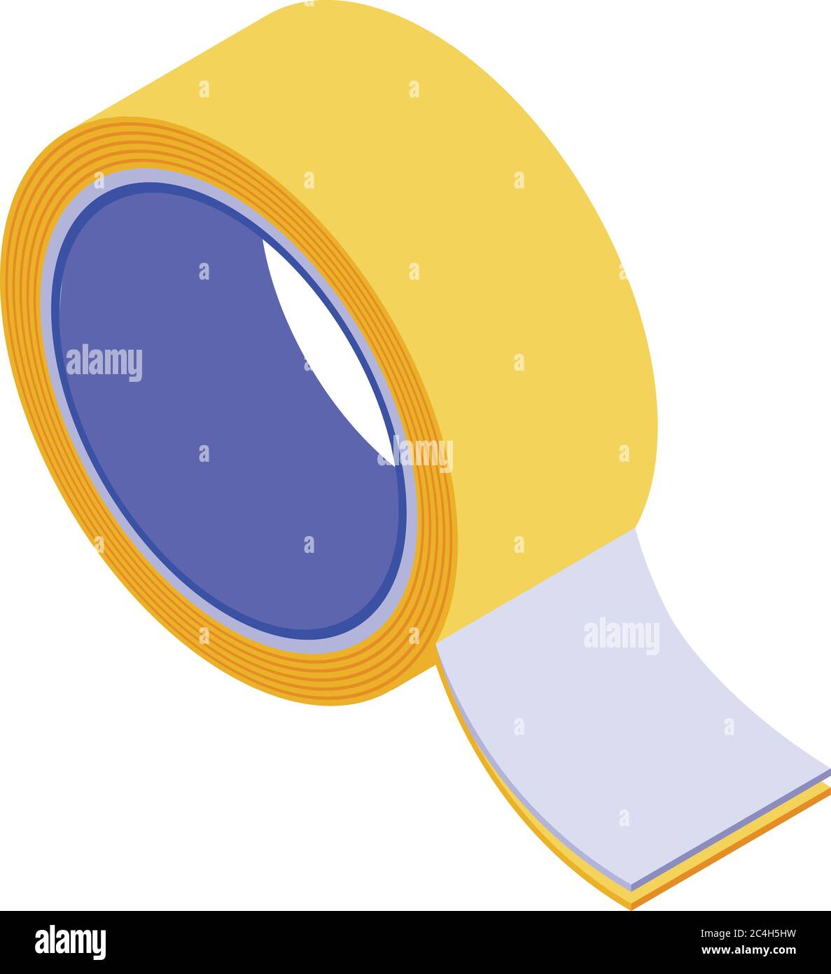 Stick roll tape icon, isometric style Stock Vector