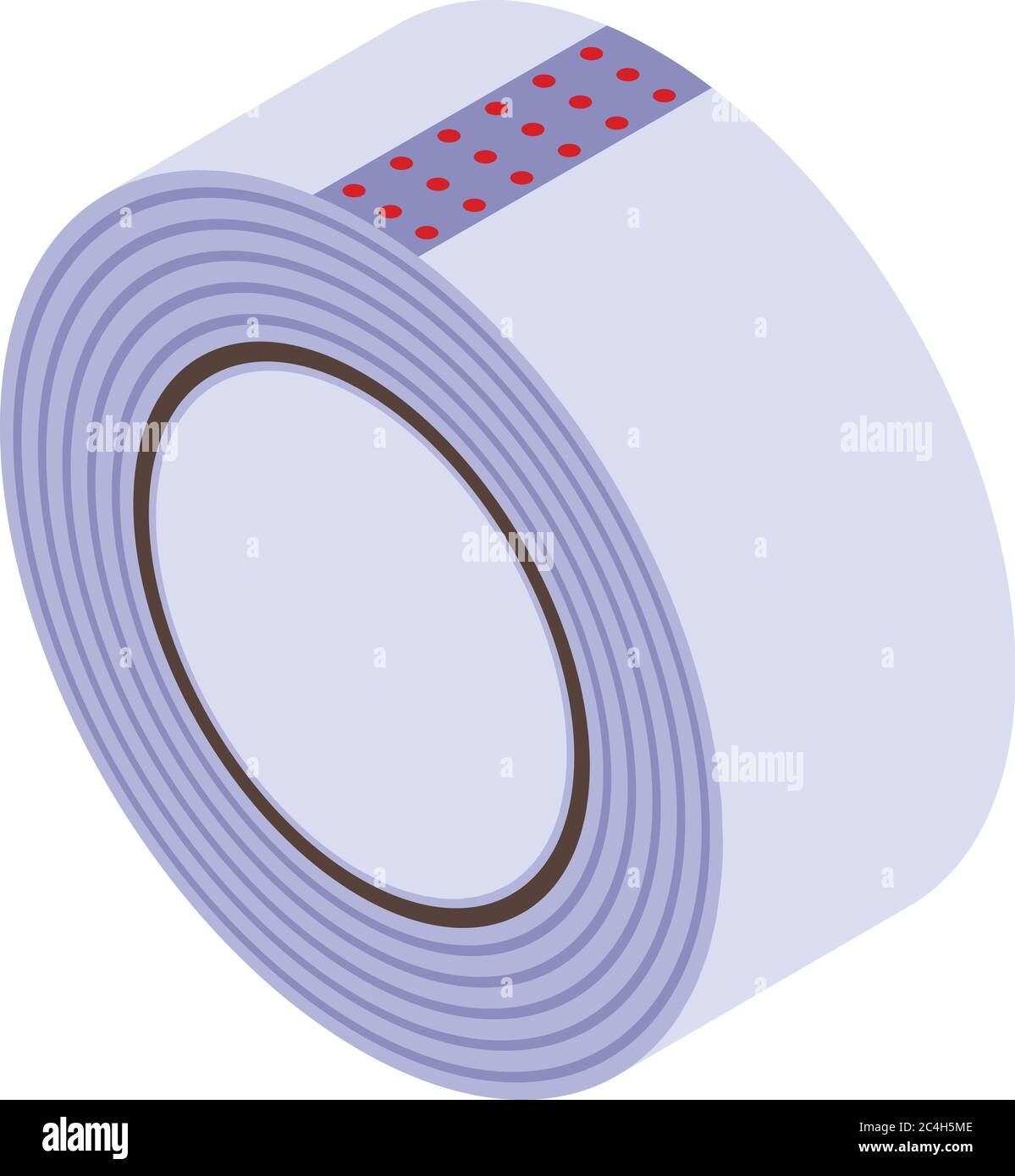 Transparent scotch tape icon, isometric style Stock Vector