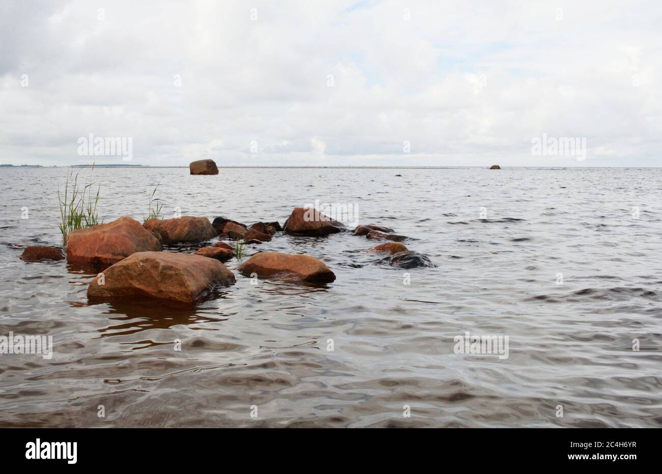 Kalajoki sandbars in the Bothnian Bay in Finland Stock Photo