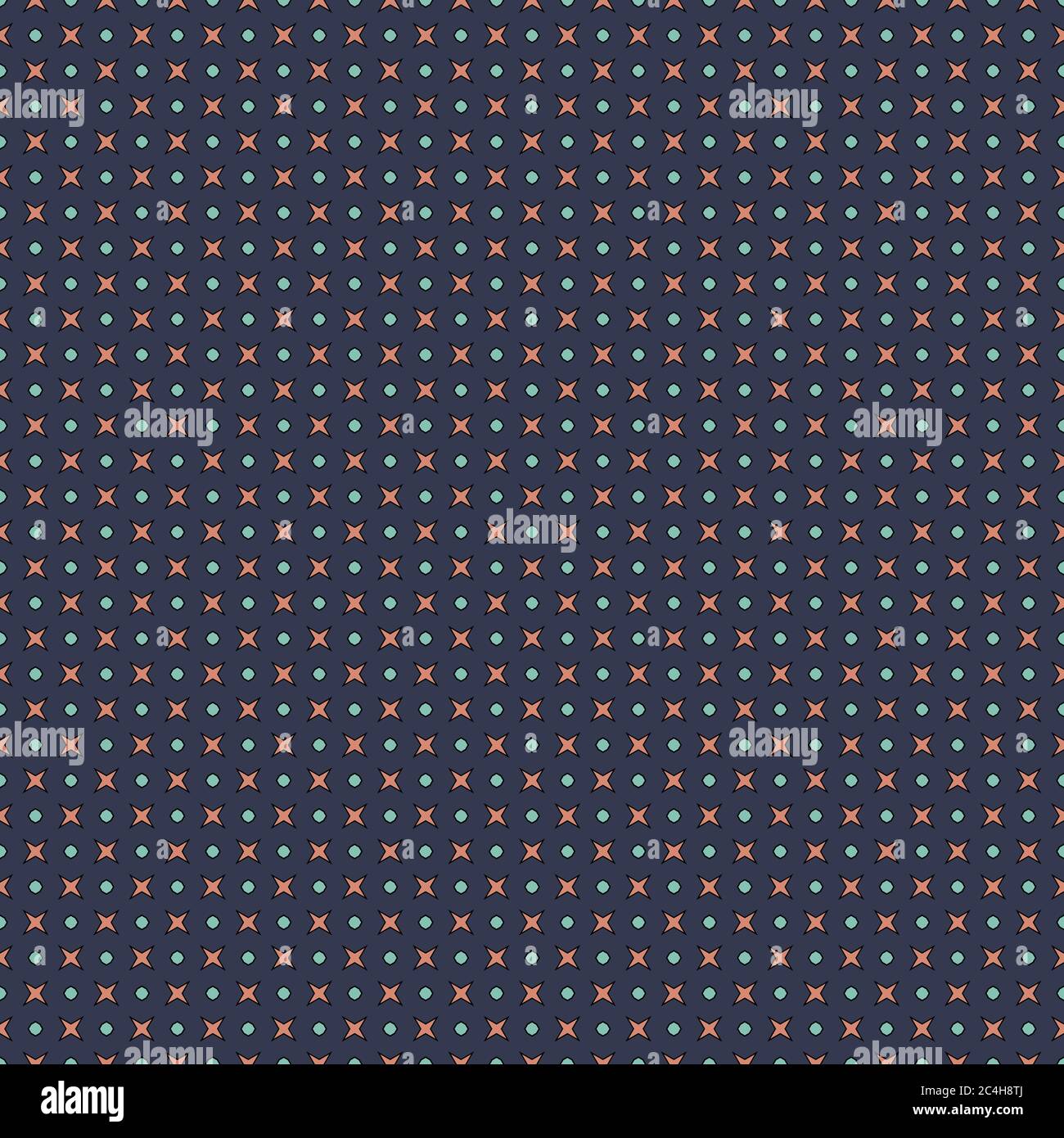Illustration with repetitive geometric shapes covering the background ...