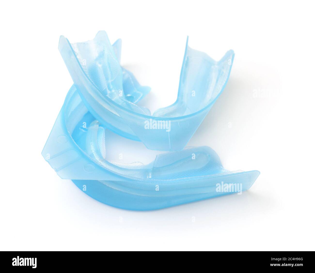 Disposable dental fluoride gel trays isolated on white Stock Photo Alamy