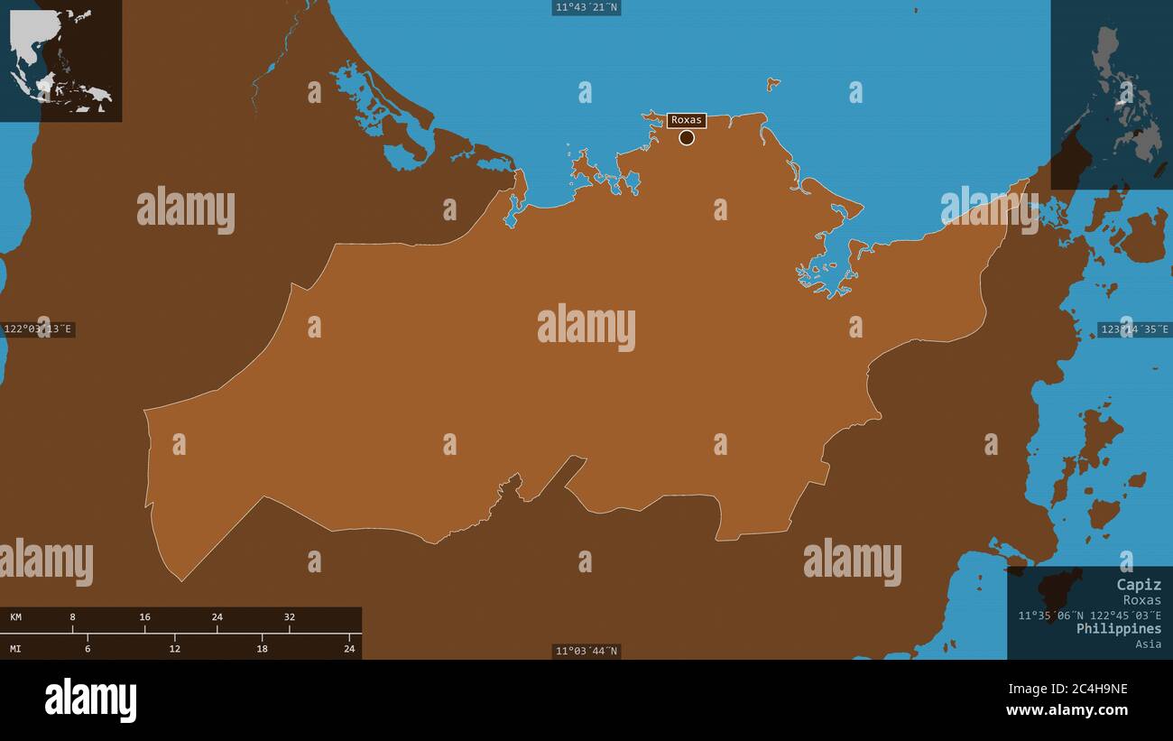 Capiz Map Shape Capiz hi-res stock photography and images - Alamy