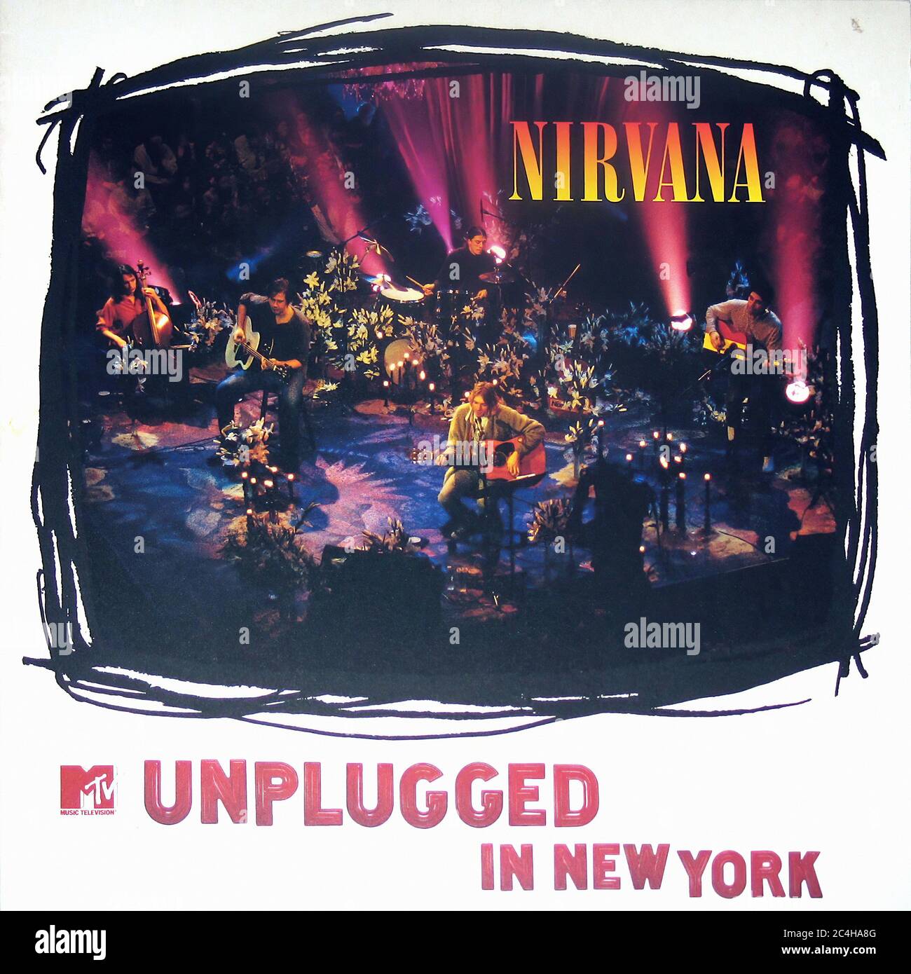 Nirvana Unplugged in New York Mtv 12'' Vinyl Lp Vintage Record Cover
