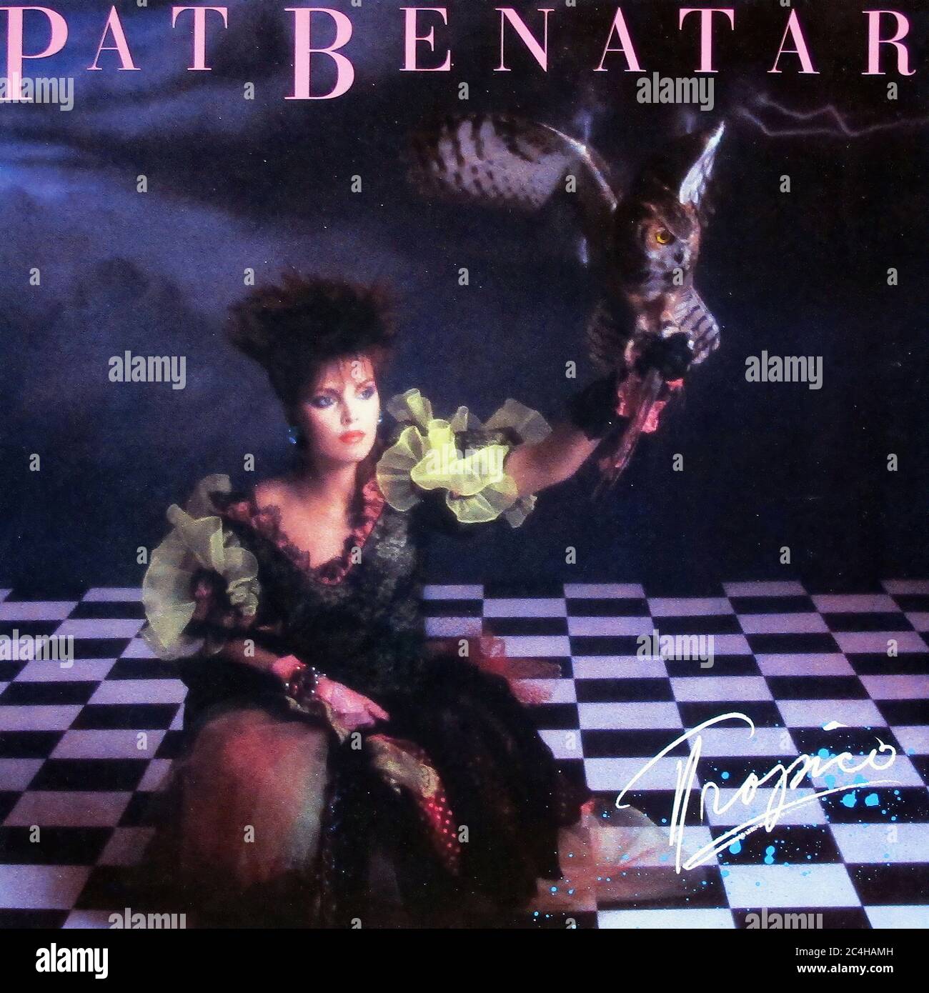 Pat Benatar Tropico 12'' Lp Vinyl - Vintage Record Cover Stock Photo