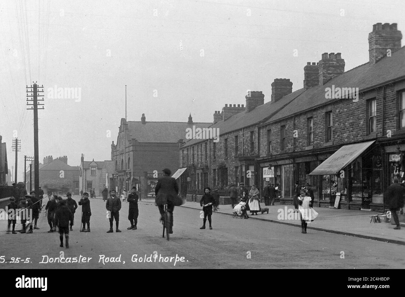 DONCASTER ROAD GOLDTHORPE Stock Photo Alamy