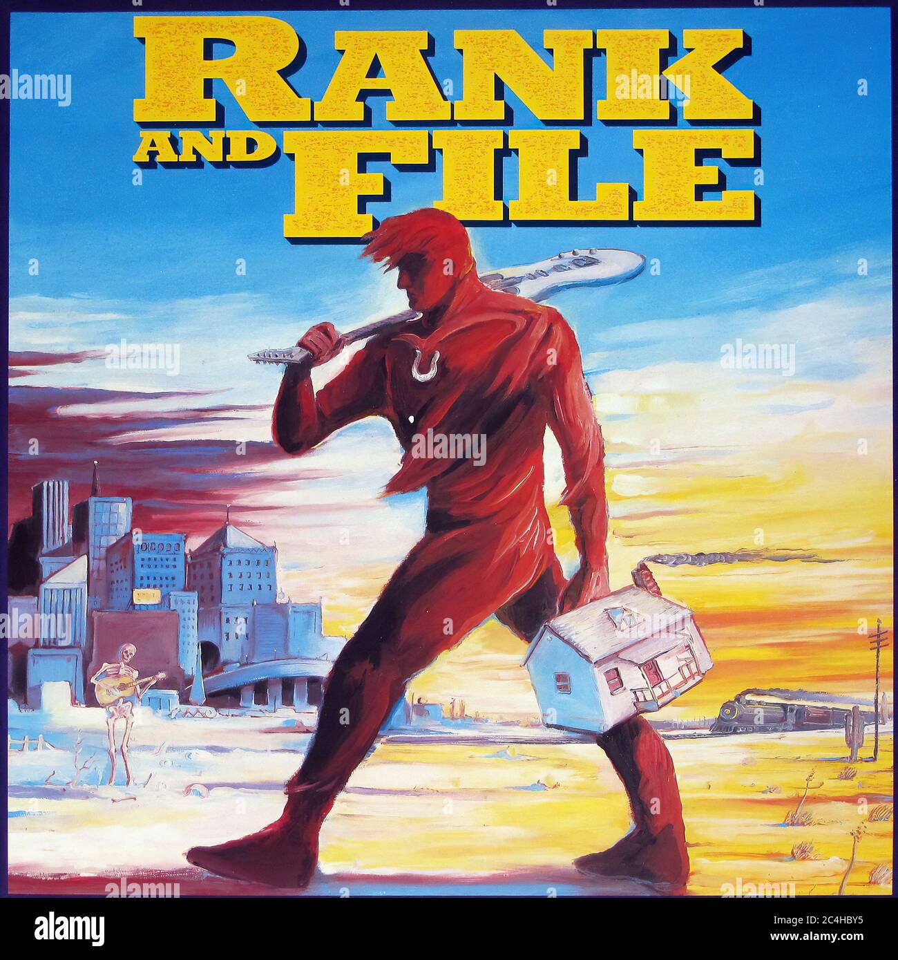 Rank and File St Self Titled 12'' Lp Vinyl - Vintage Record Cover Stock Photo