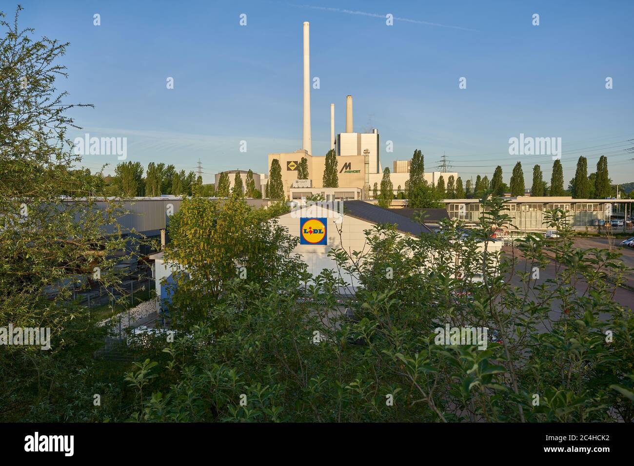 Altbach, Germany - May 08, 2020: Lidl is a discount company based in Neckarsulm in Baden-Wuerttemberg. Stock Photo