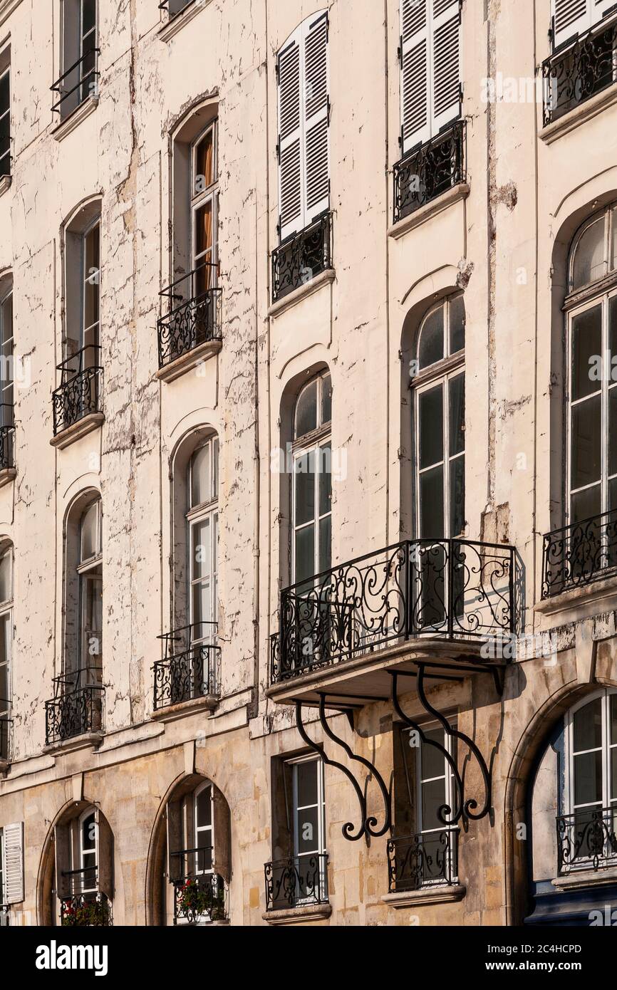 Front of a building on Paris, France Stock Photo