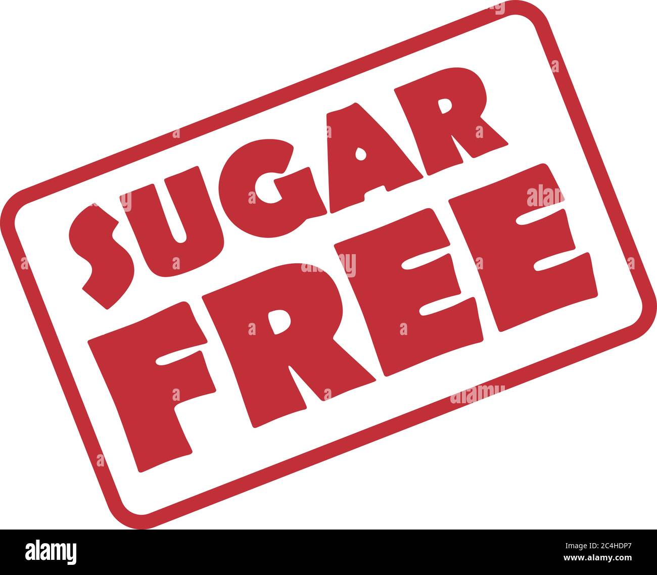 Product sticker. Product without sugar Stock Vector