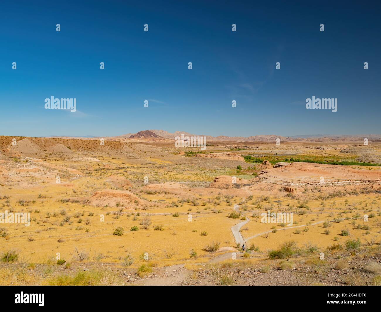 Beautiful landscape along the famous White Owl Canyon trail at Lake