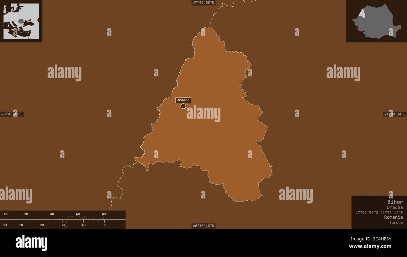 Oradea area map hi-res stock photography and images - Alamy