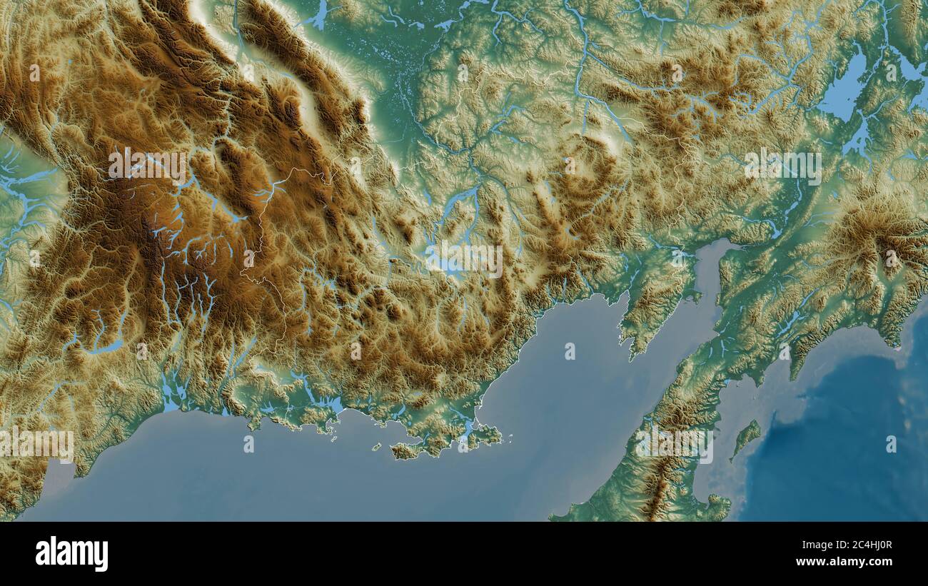 Maga Rivers Map Global Outline map of maga buryatdan hi-res stock photography and images - Alamy