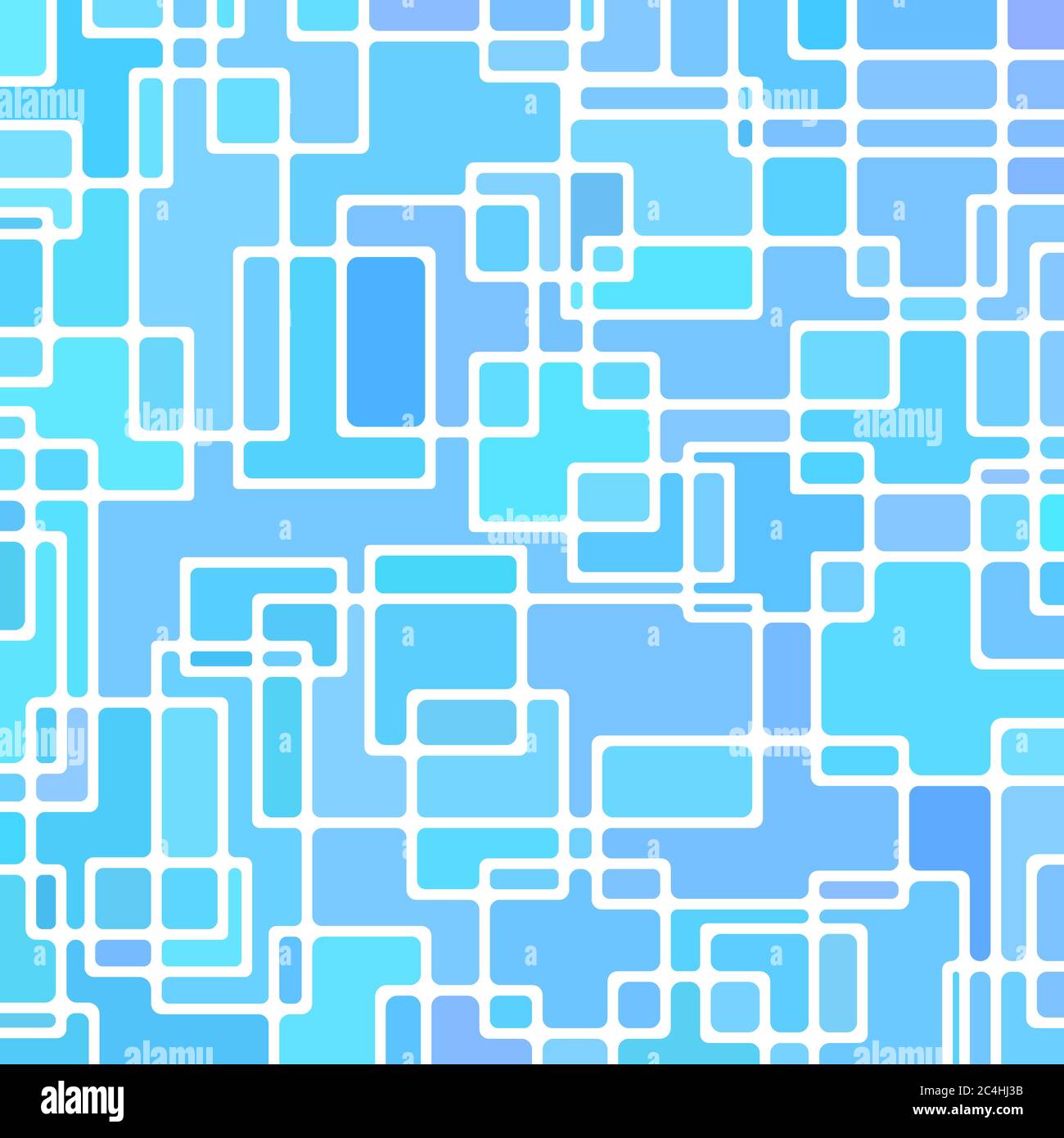 abstract vector stained-glass mosaic background - light blue Stock ...