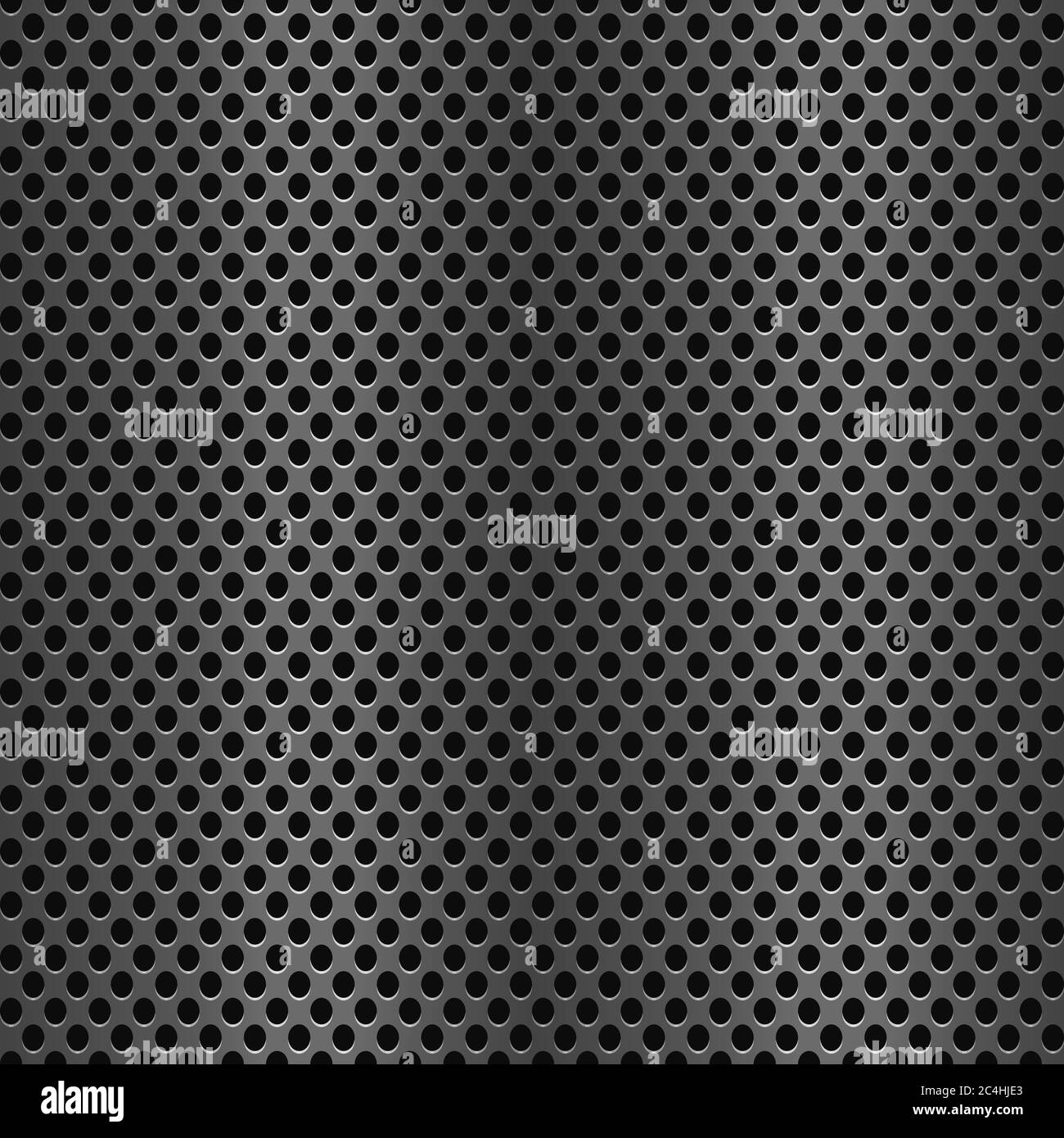 Seamless Metal Texture With Perforation Shiny Textured Steel Surface With Holes Dark Industrial Background For Backdrop Vector Illustration Stock Vector Image Art Alamy