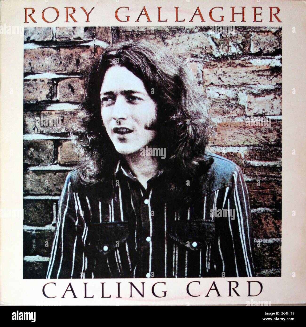 Rory Gallagher Calling Card Original   12'' Lp Vinyl - Vintage Record Cover Stock Photo