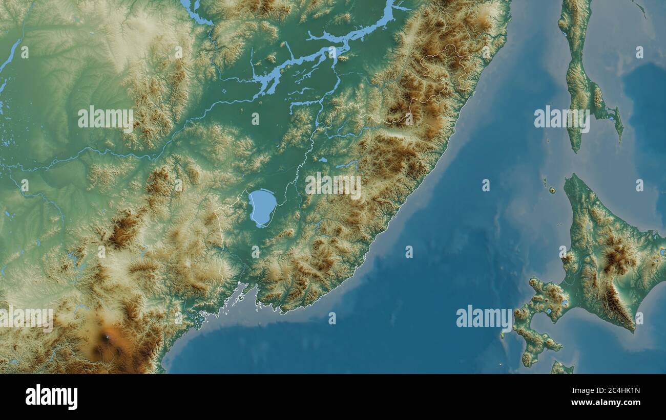 Primorye Rivers Outline map of primorye hi-res stock photography and images - Alamy