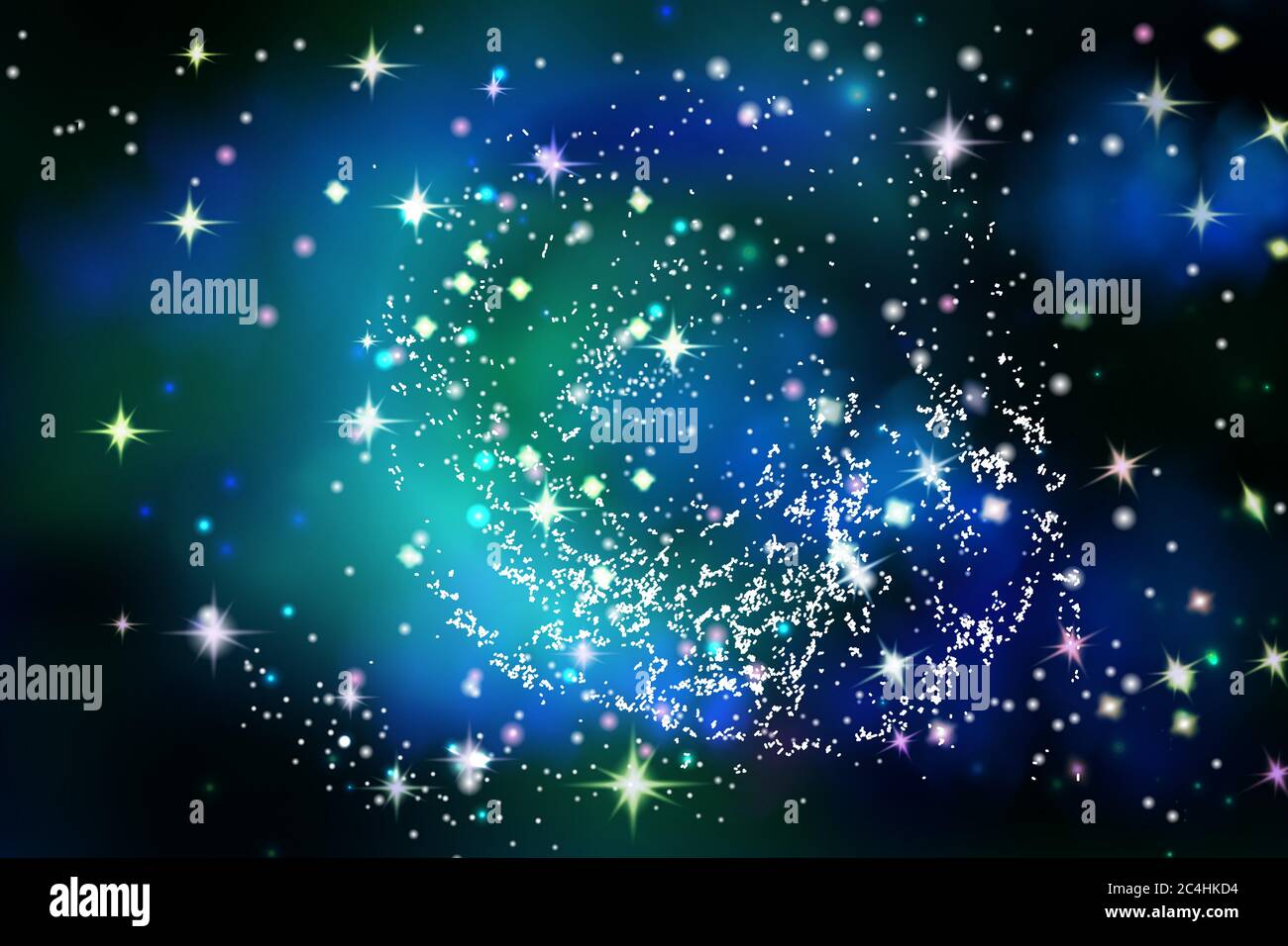 Vector illustration of the infinite universe and Milky Way Stock Vector ...