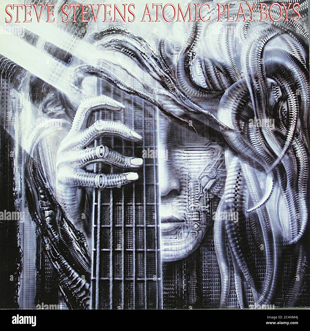 STEVE STEVENS Atomic Playboy's Hr Giger Billy Idol 12'' Vinyl Lp - Vintage record cover 01 Stock Photo