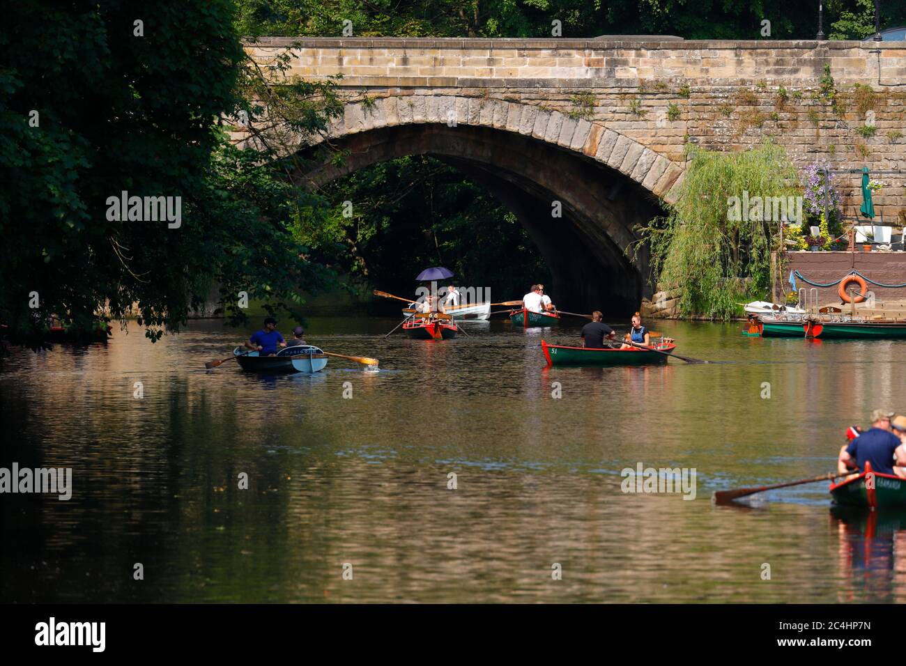 Knaresborough rowing boats hires stock photography and images Alamy