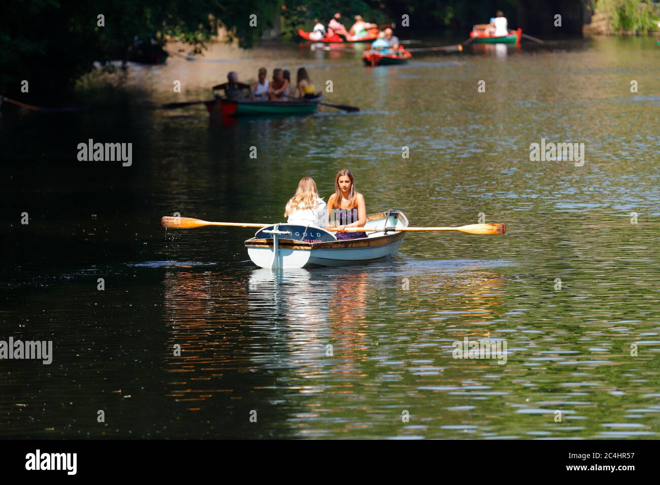 Knaresborough rowing boats hires stock photography and images Alamy